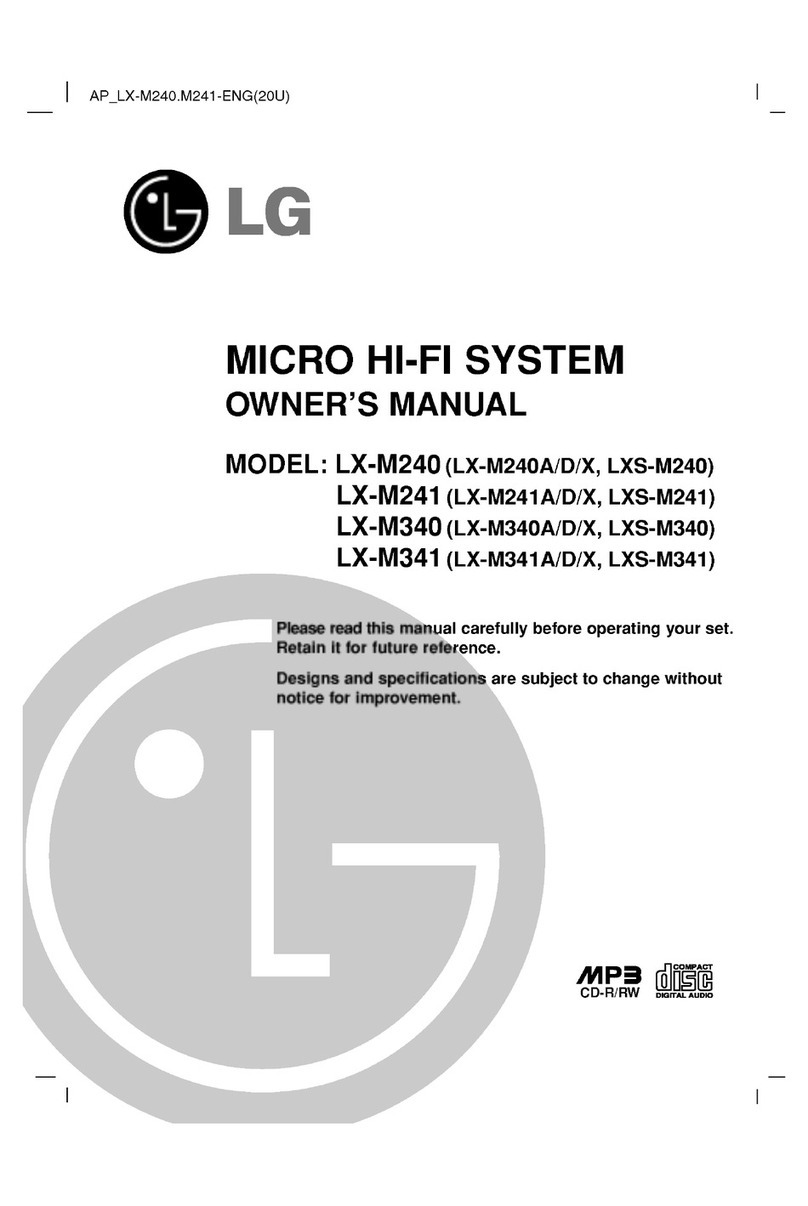 LG LX-M240 User manual