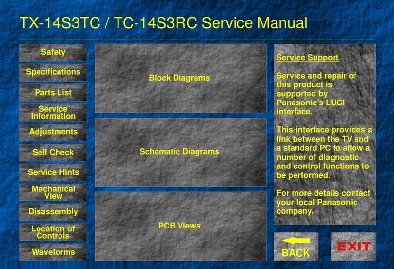 Panasonic TX-14S3TC Service manual