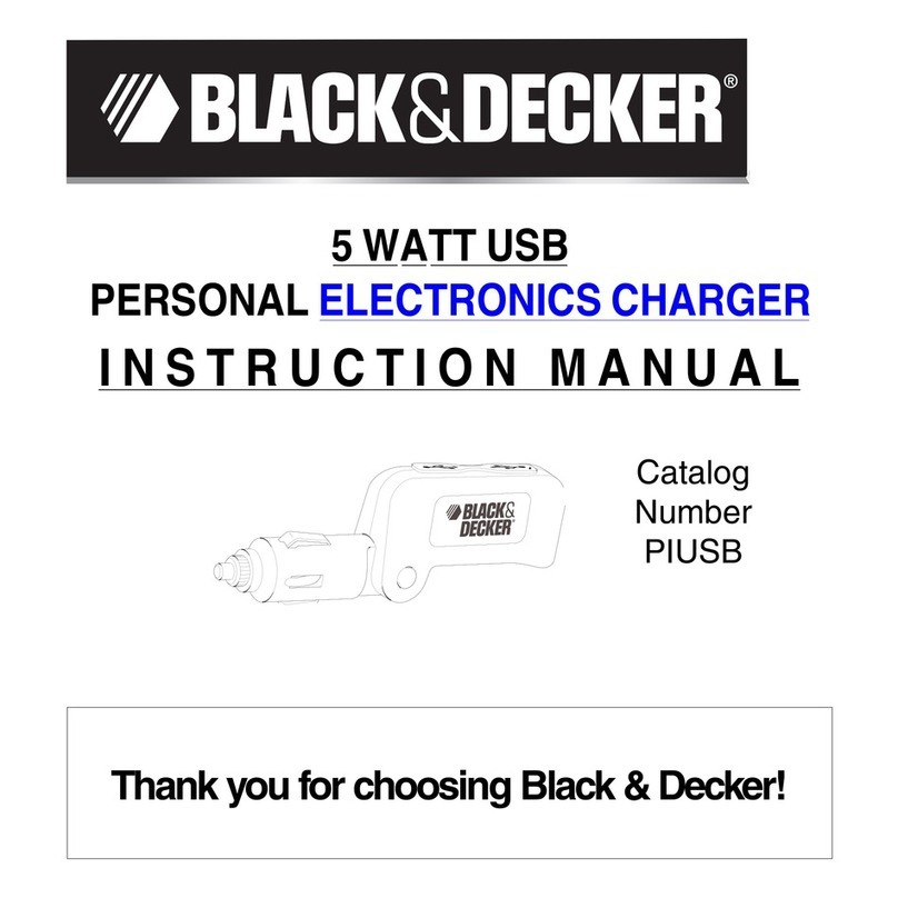 Black & Decker PIUSB User manual
