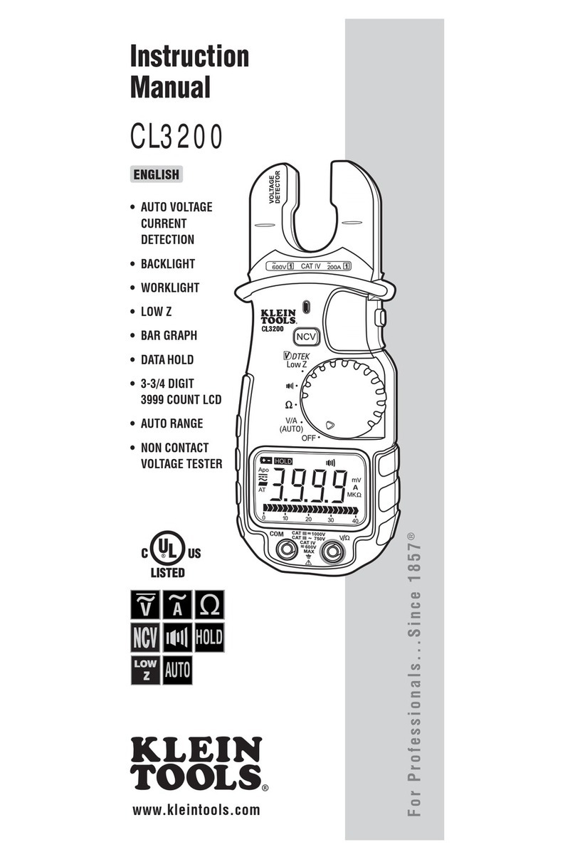 Klein Tools CL3200 instruction manual
