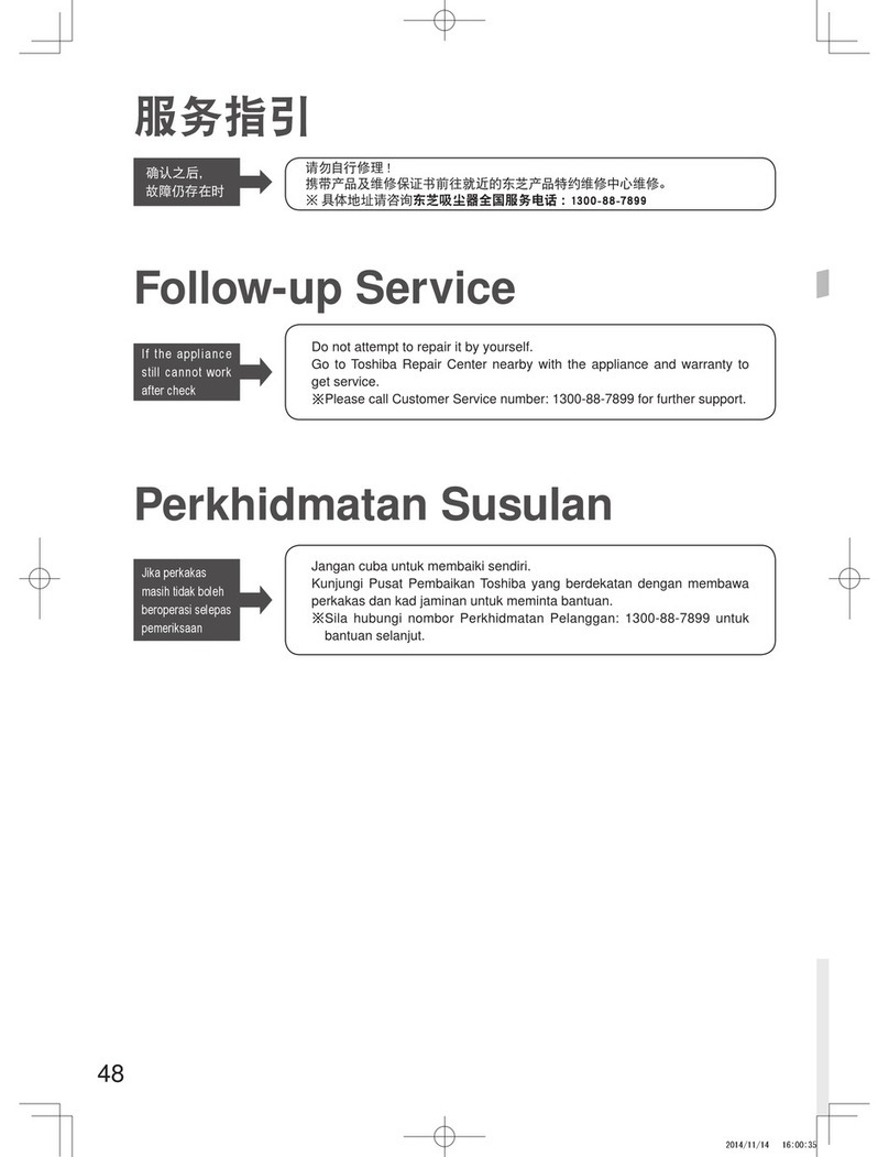 Toshiba VC-GC33BSA owner's manual