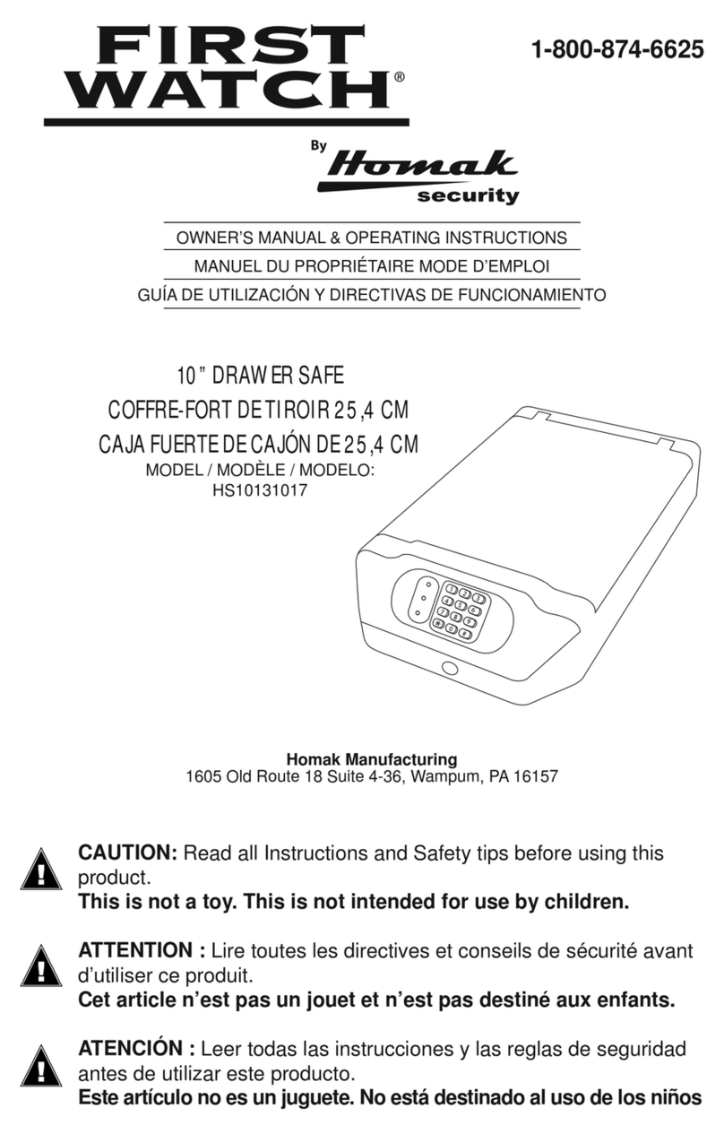 Homak first watch HS10131017 User manual