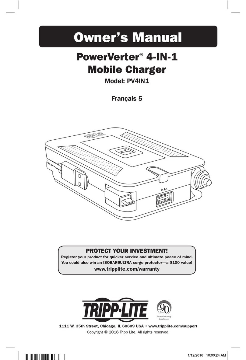 Tripp Lite PowerVerter PV4IN1 owner's manual