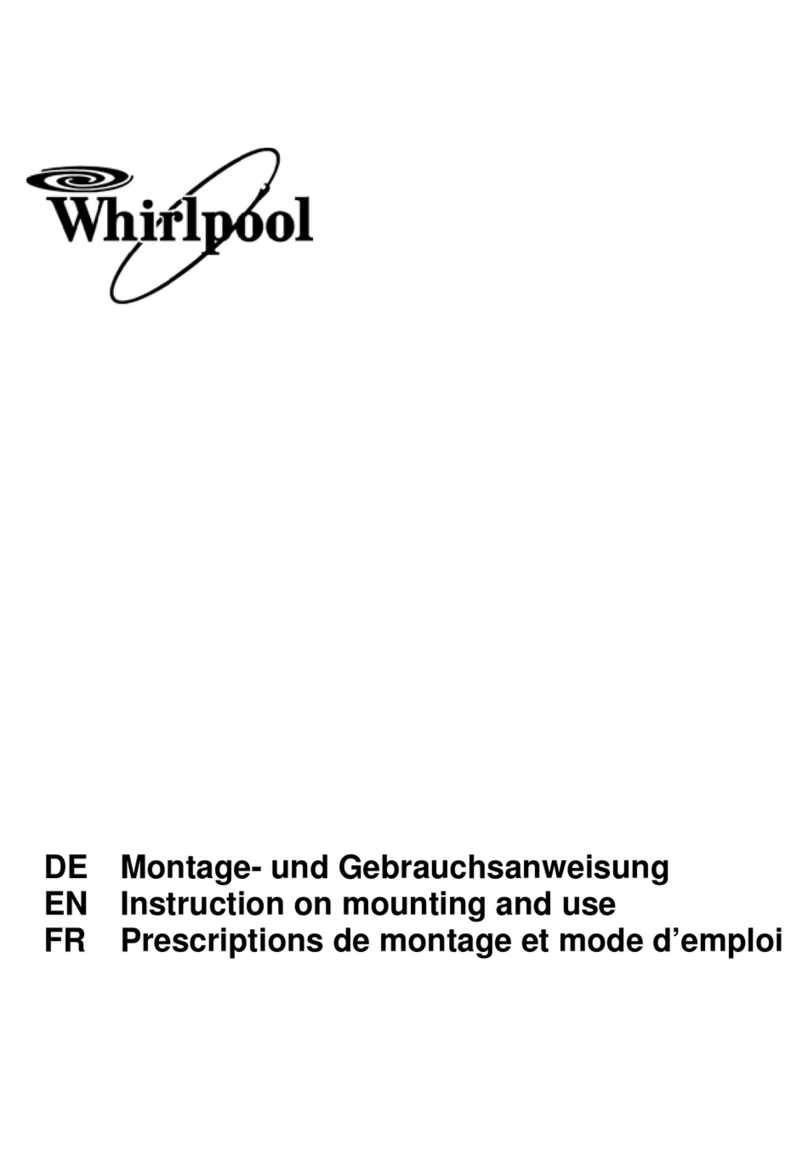 Whirlpool AKR7541IX Instruction on mounting and use