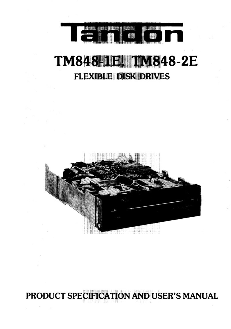 Tandon TM848-1E User manual