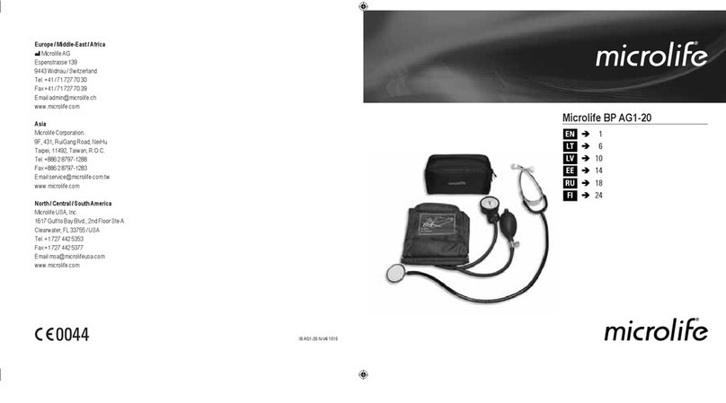 Microlife BP AG1-20 User manual