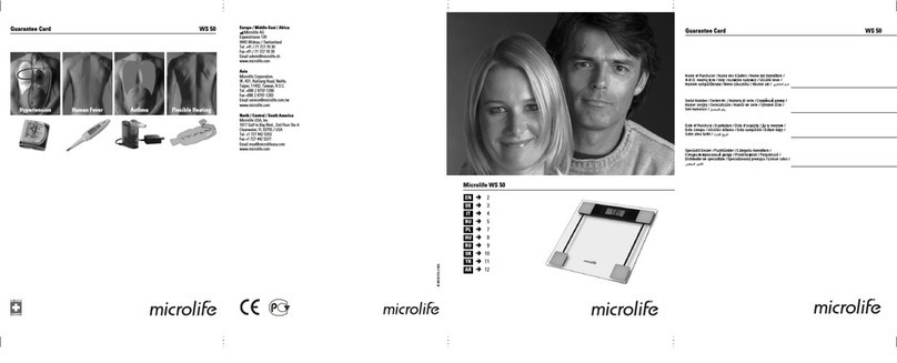 Microlife WS 50 instructions