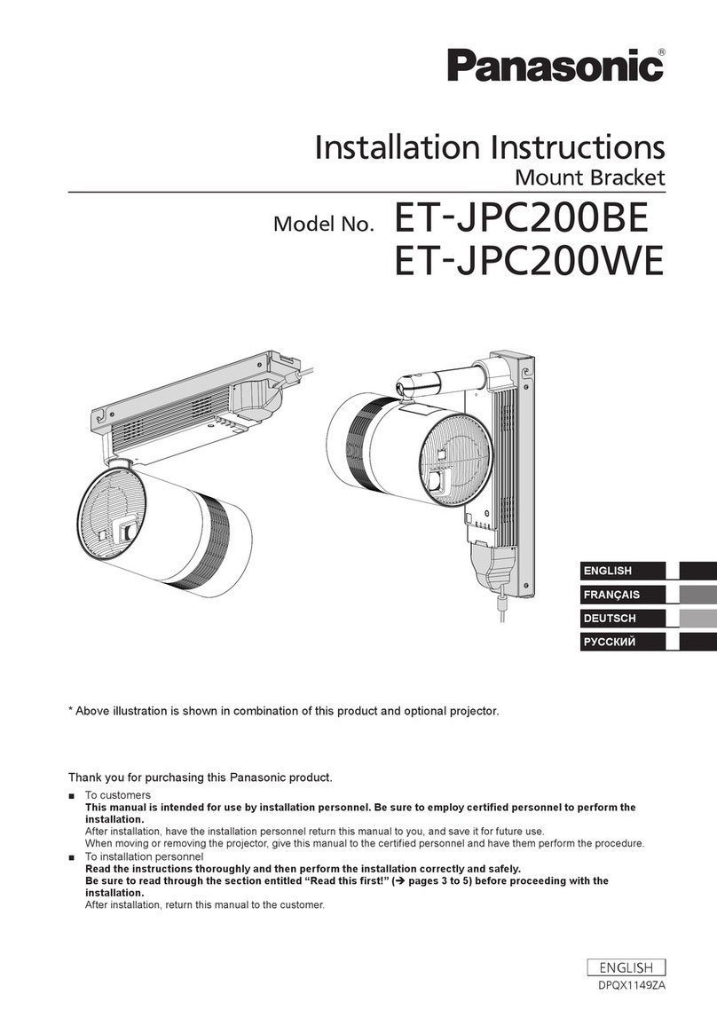 Panasonic PT-JX200FBE User manual Panasonic PT-JX200FBE User manual