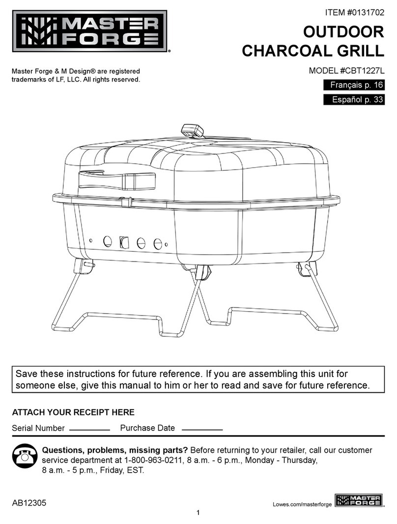 Master Forge CBT1227L User manual Master Forge CBT1227L User manual