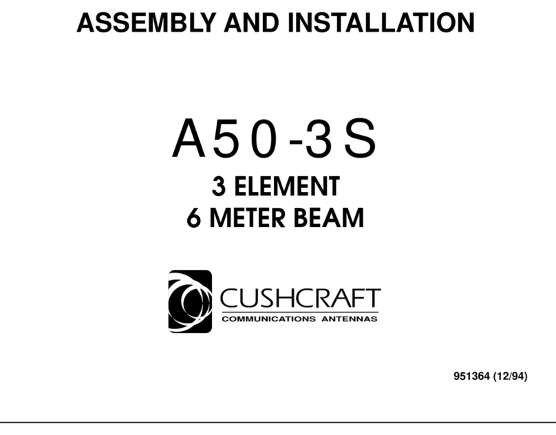 CUSHCRAFT A50-3S Assembly and installation