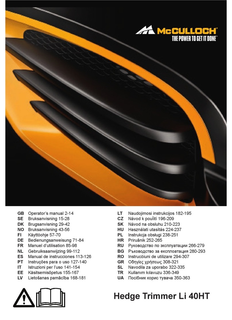 McCulloch Li 40HT User manual
