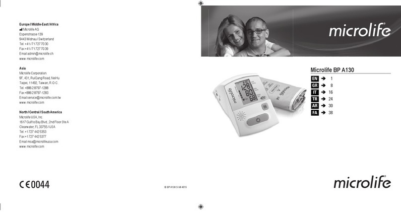 Microlife BP A130 User manual
