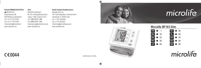 Microlife BP W2 Slim User manual