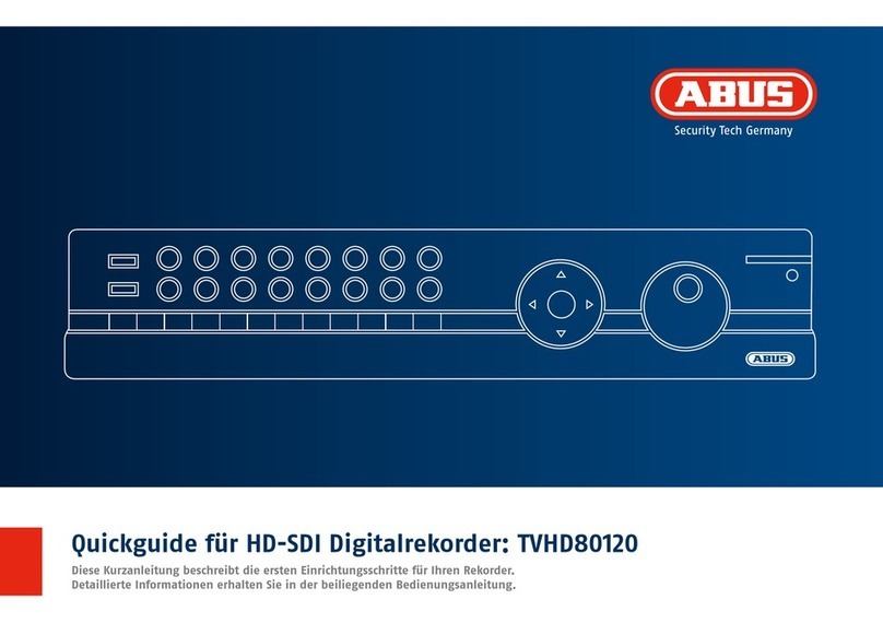 Abus TVHD80120 User manual