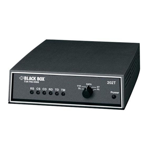 Black Box MD1970A User manual