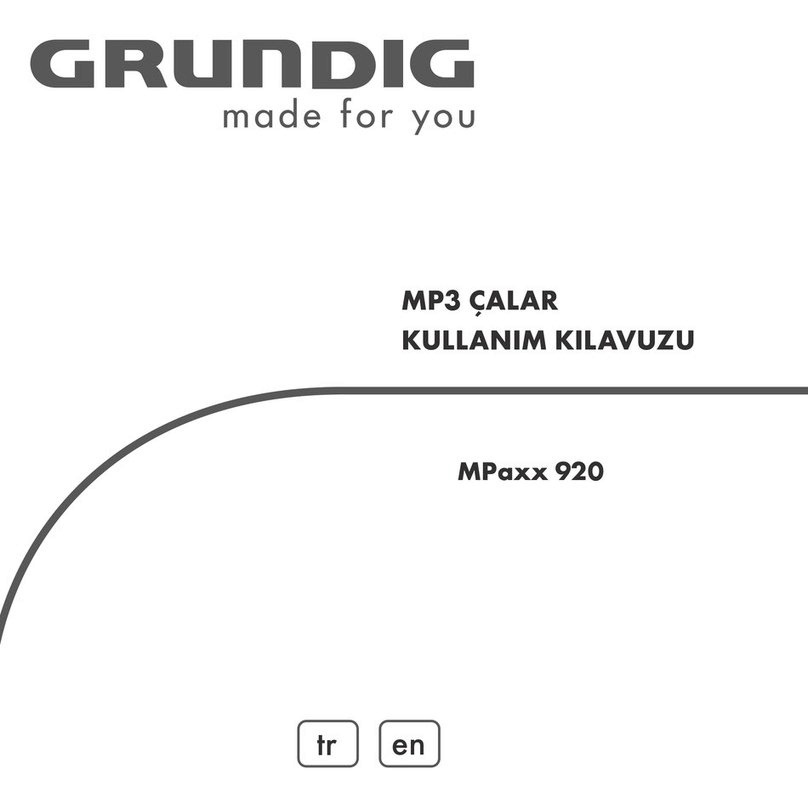 Grundig MPaxx 920 user manual
