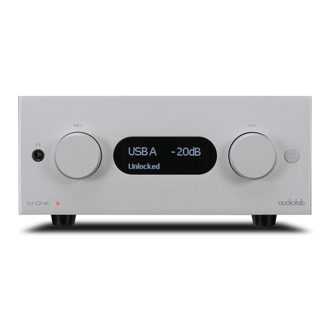 Audiolab M-ONE User manual Audiolab M-ONE User manual