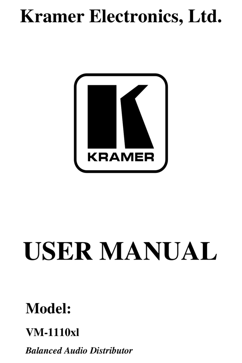 Kramer VM-1110xl User manual