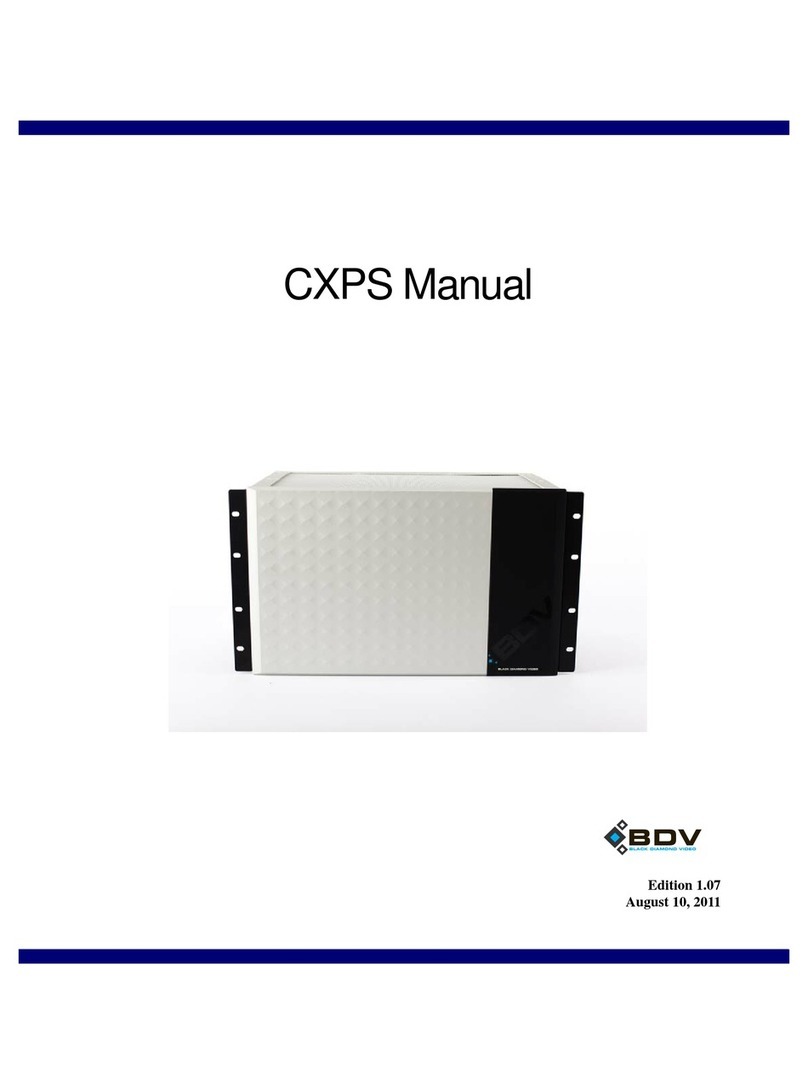BDV CXPS user manual