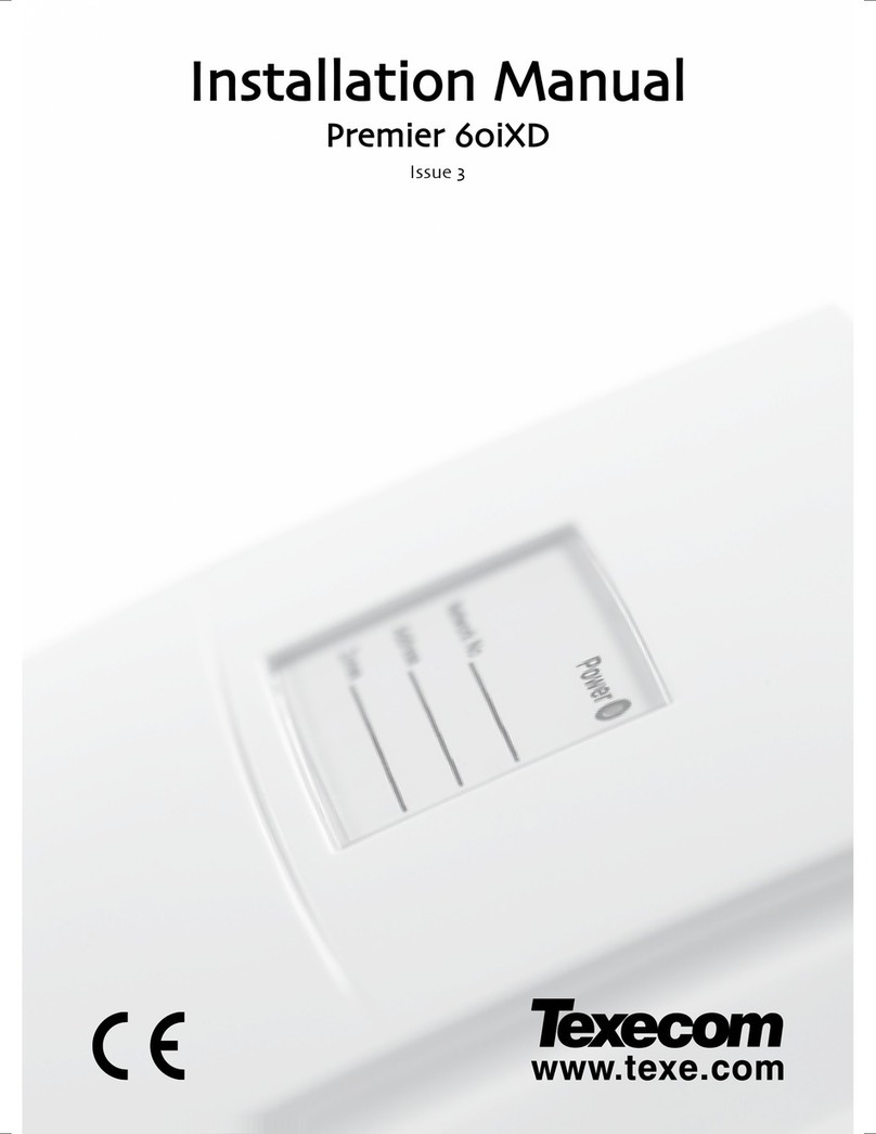 Texecom premier 60ixd User manual