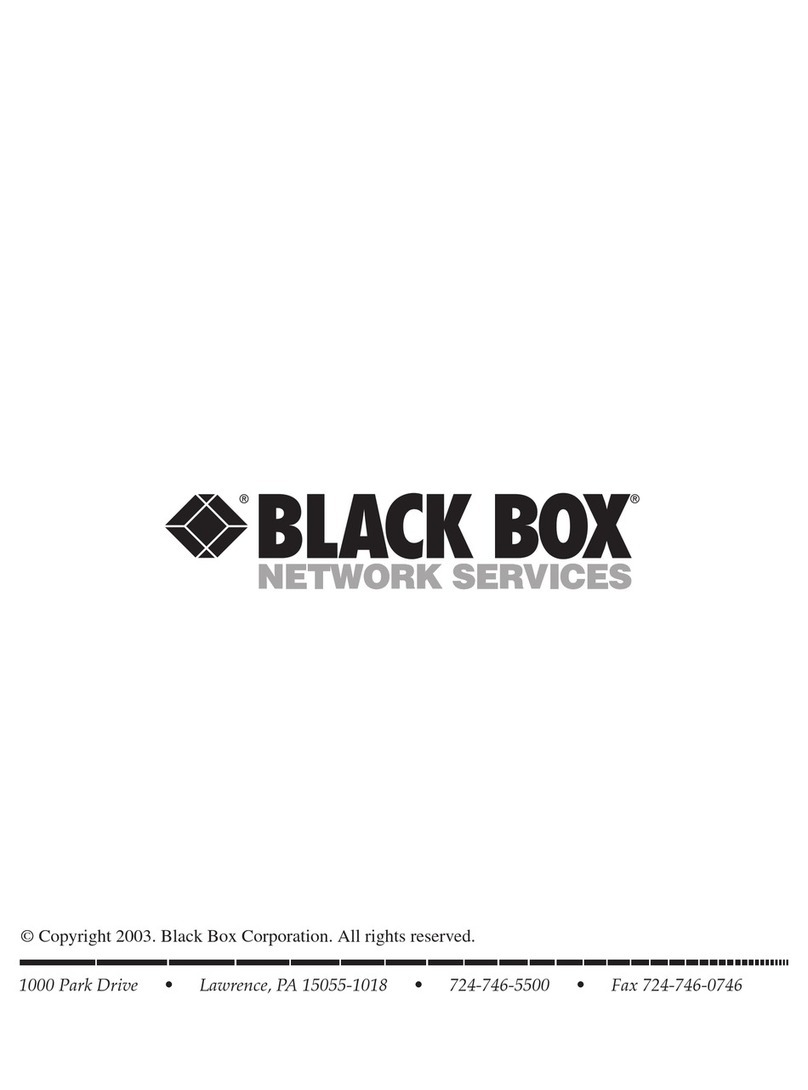 Black Box 525068 user manual