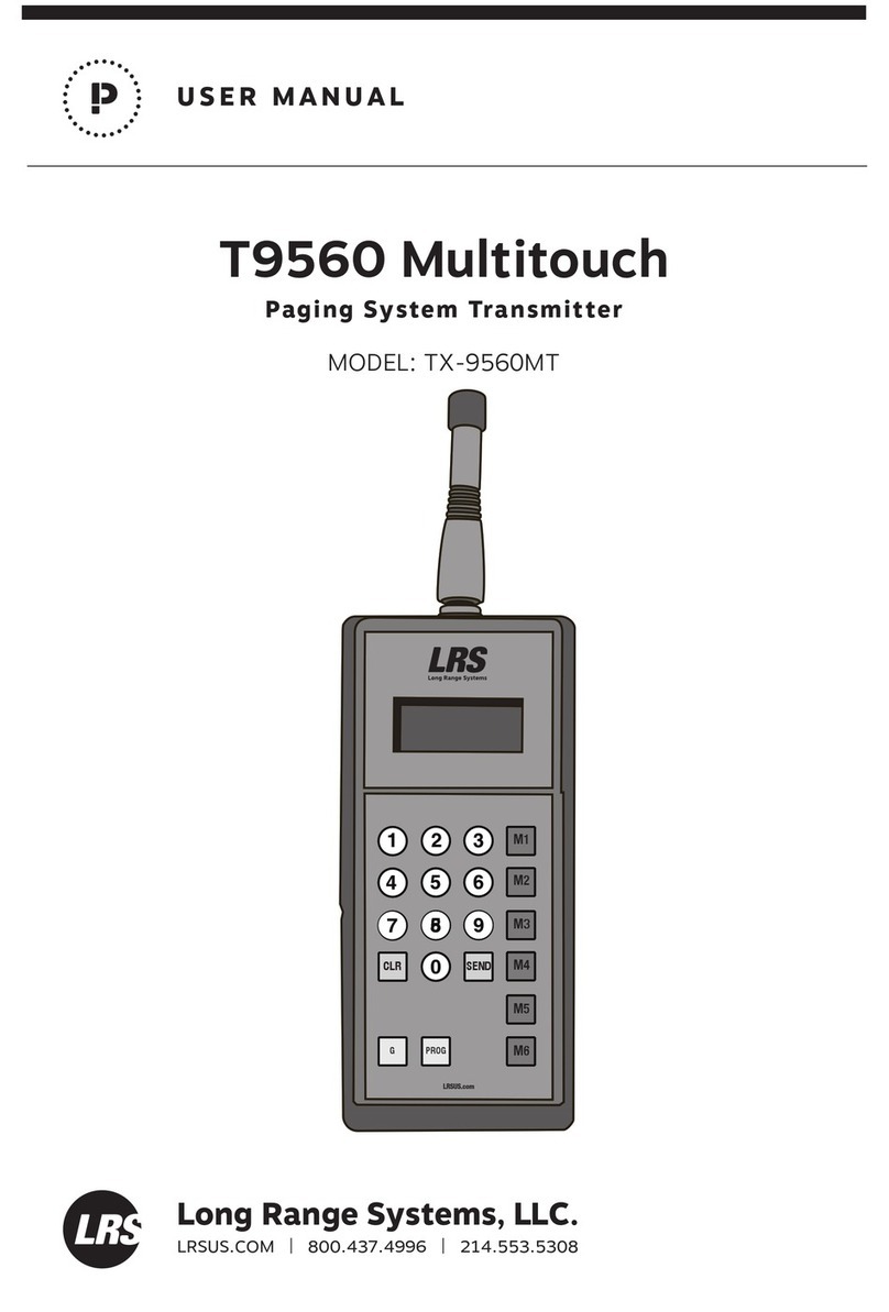 Long Range Systems T9560 Multitouch User manual