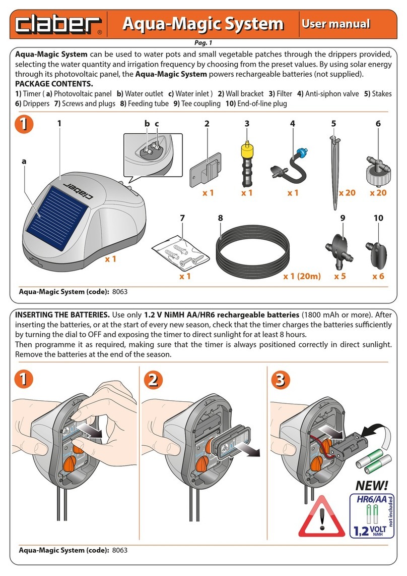 claber Aqua-Magic System user manual