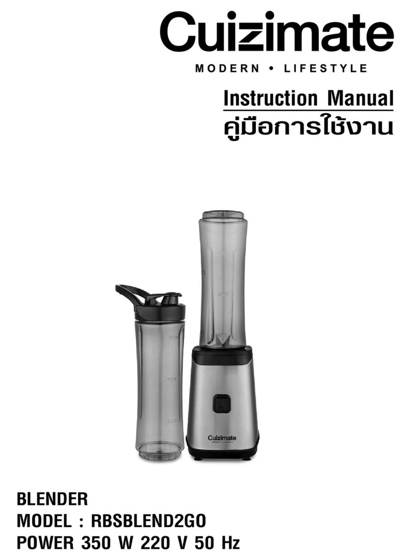 Cuizimate RBSBLEND2GO instruction manual