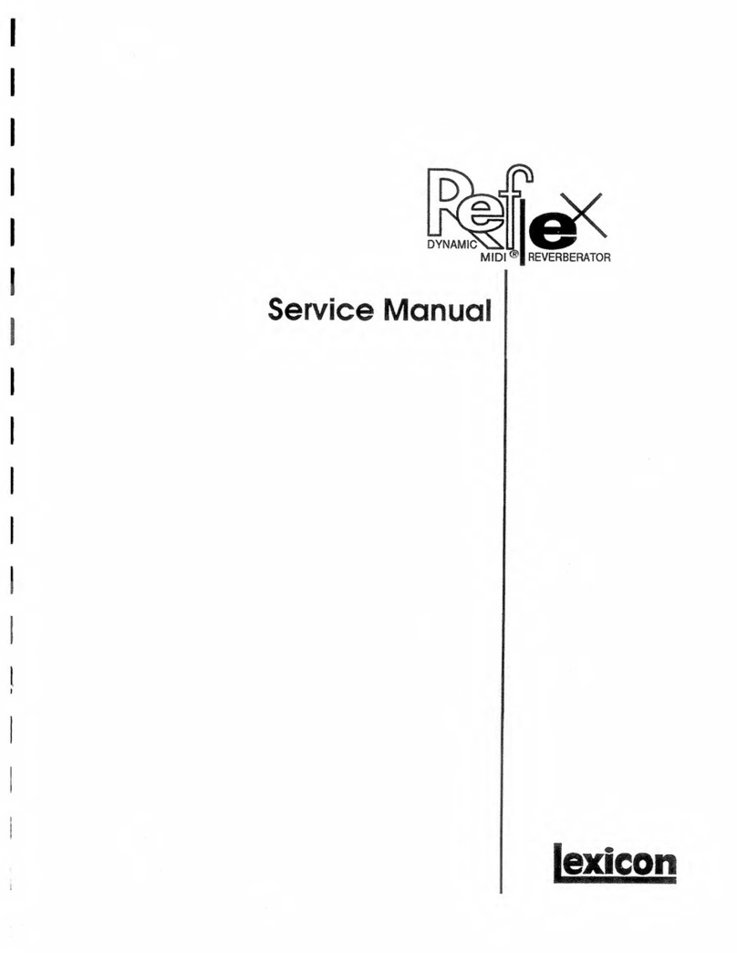 Reflex Lexicon Service manual