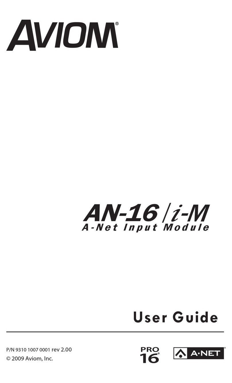 Aviom AN-16/i-m user guide