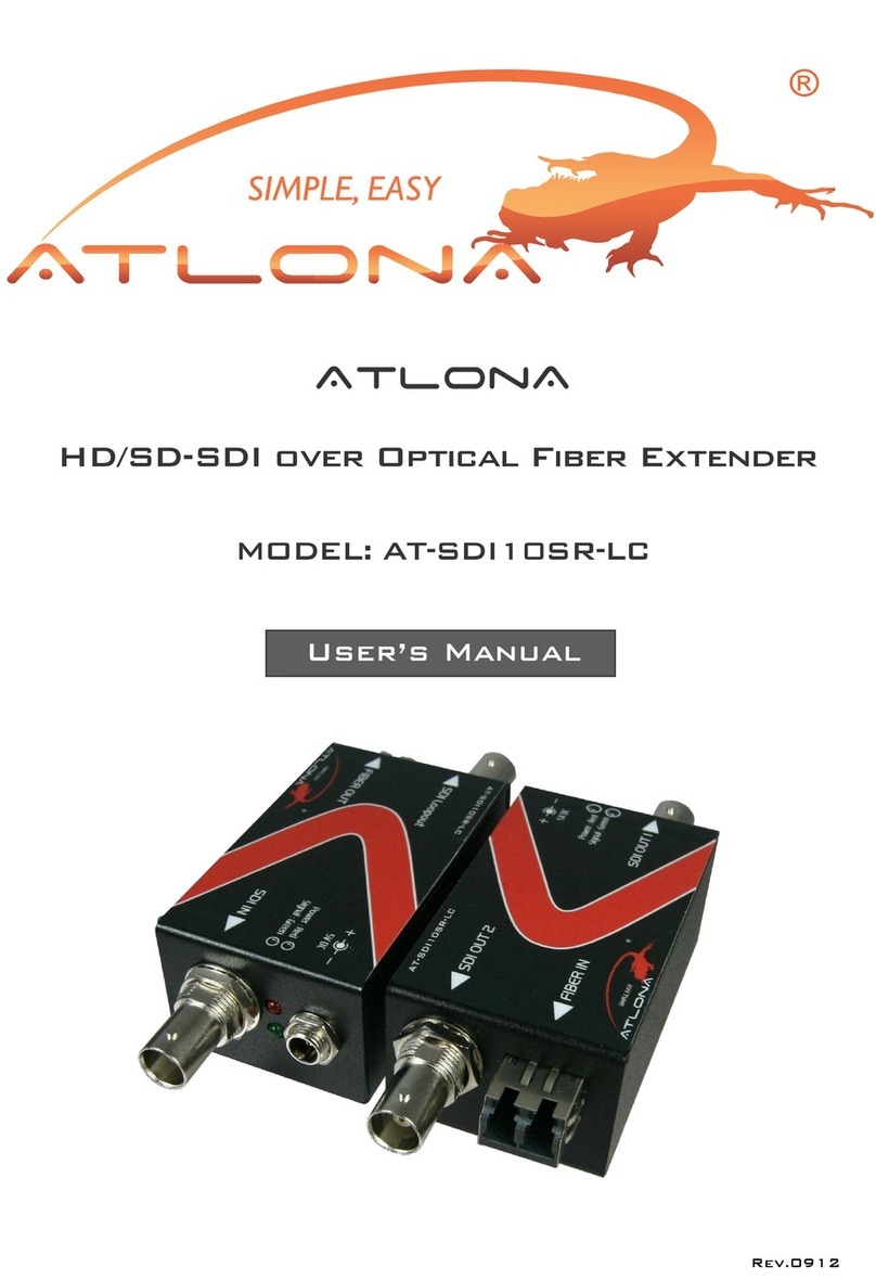 Atlona AT-SDI10SR-LC user manual