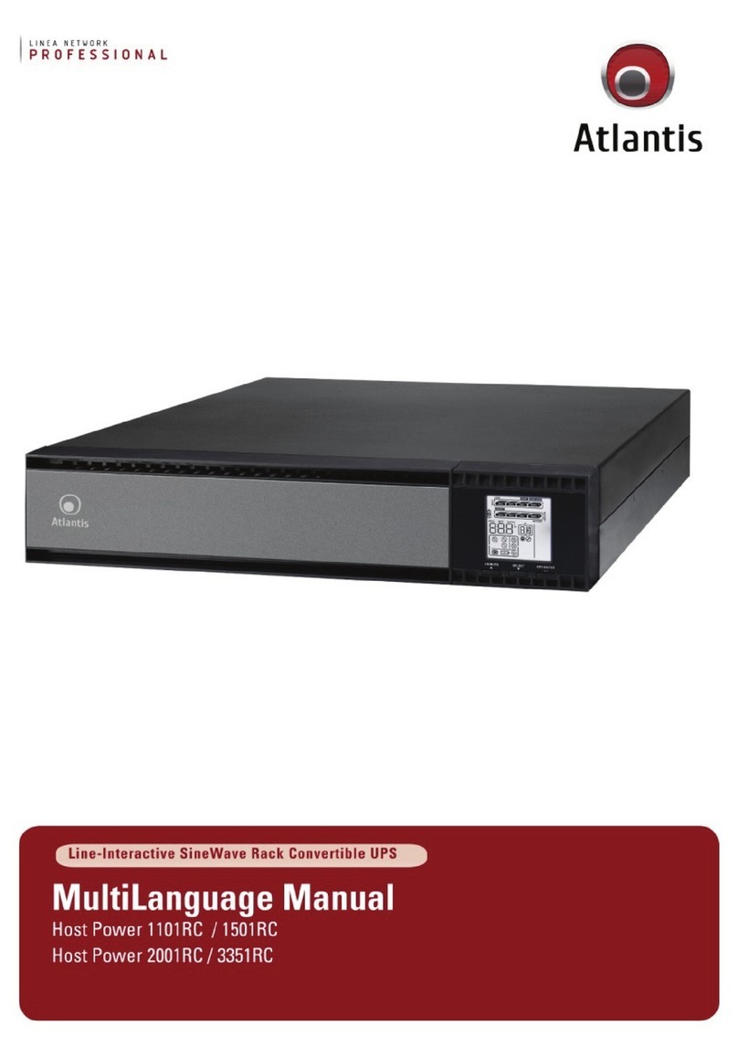 Atlantis host power 1101rc User manual
