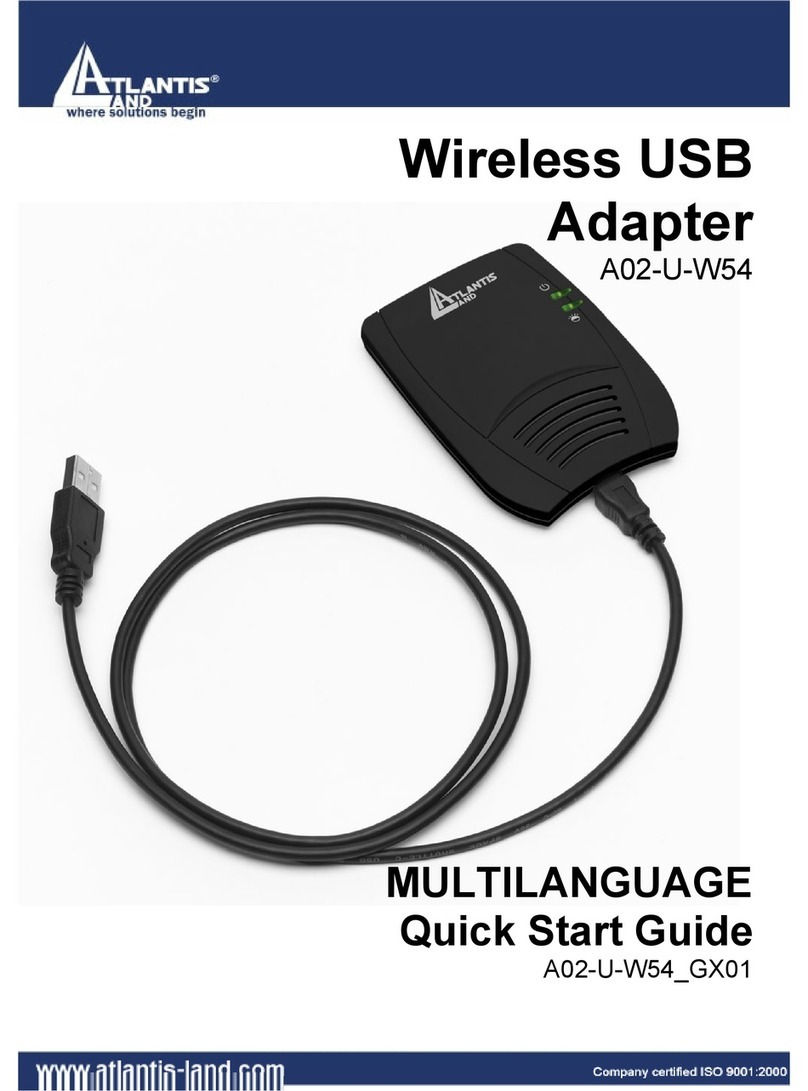 Atlantis A02-U-W54 User manual Atlantis A02-U-W54 User manual