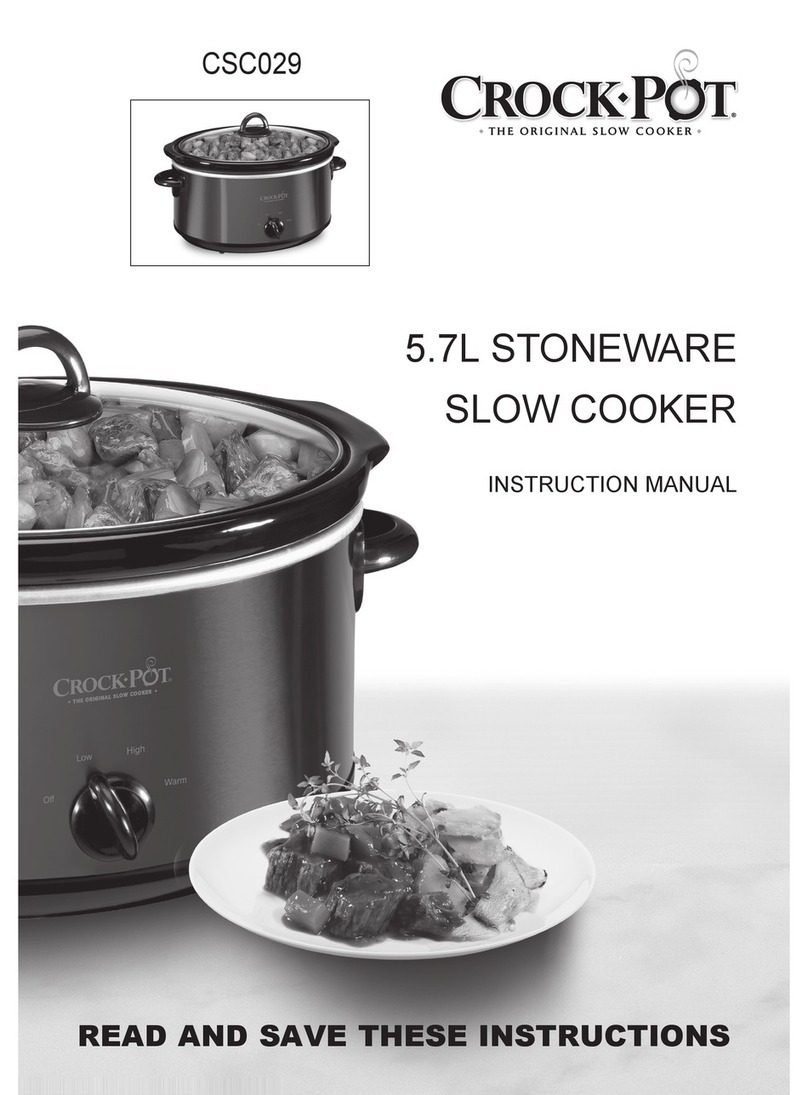 Crock-Pot CSC029 User manual