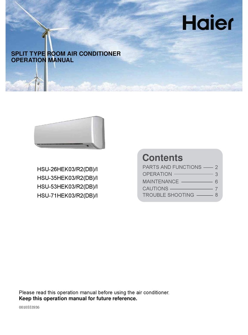 Haier HSU-26HEK03/R2(DB)/I User manual