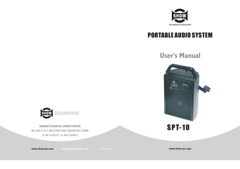 Show SPT-10 user manual