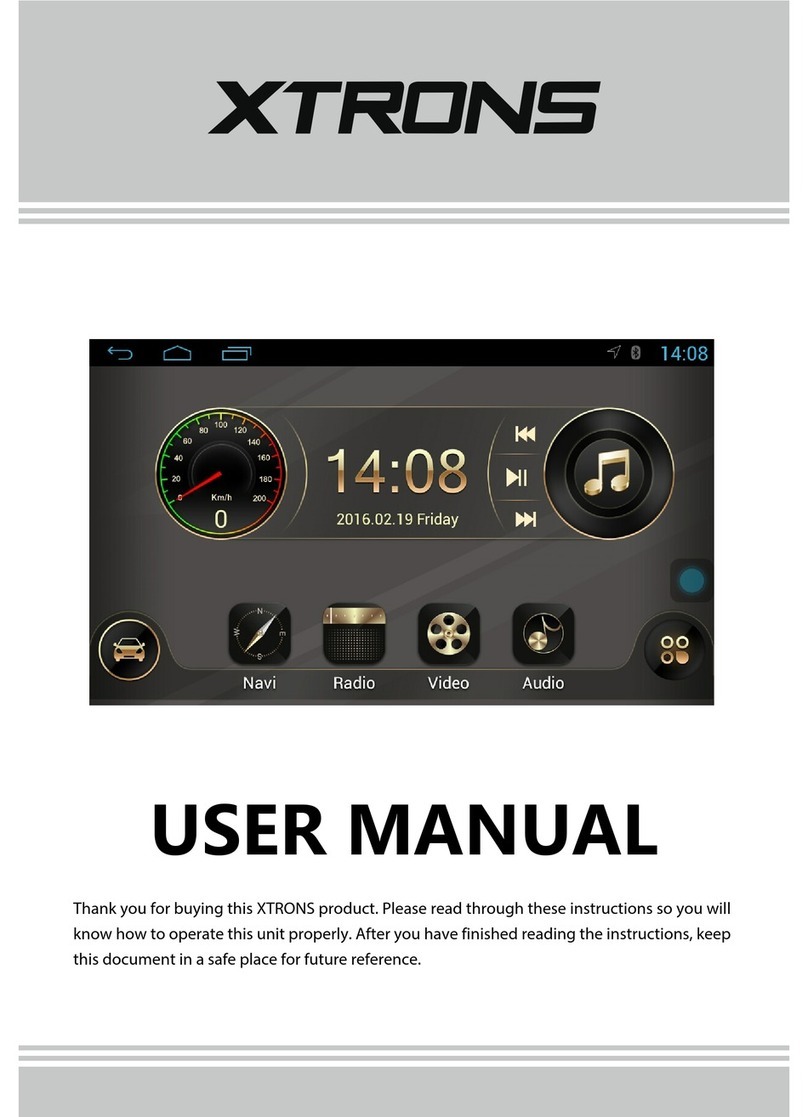 Xtrons TD626ABD User manual