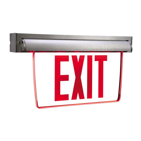 Eaton EUX Universal Edge Lit Exit Lens User manual