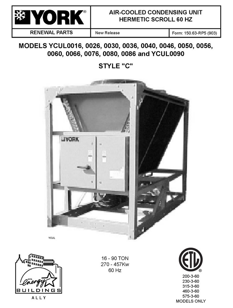 York YCUL0026 User manual