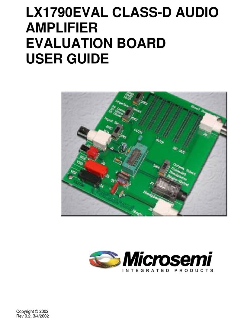 Microsemi LX1790EVAL CLASS-D User manual