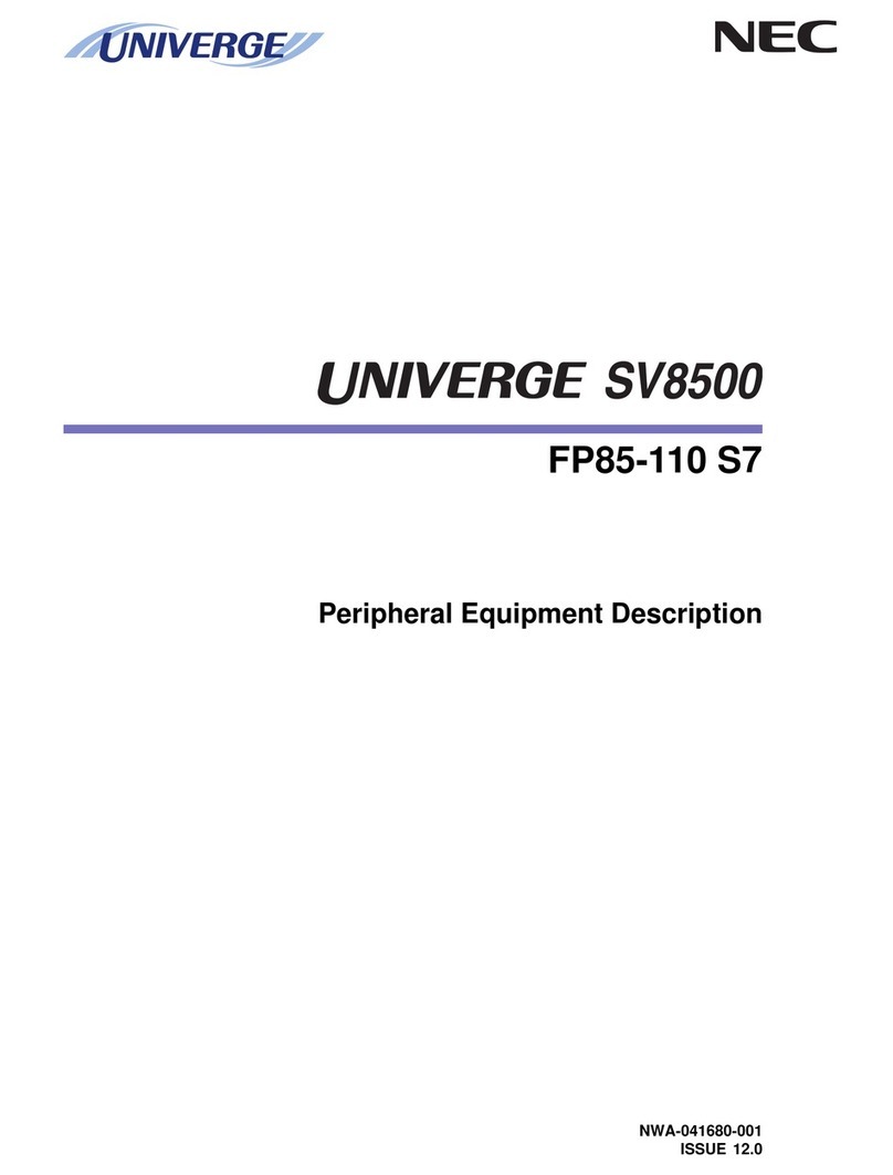 NEC SV8500 User manual