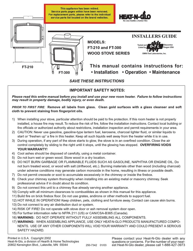 Heat-N-Glo FT-210 Instruction