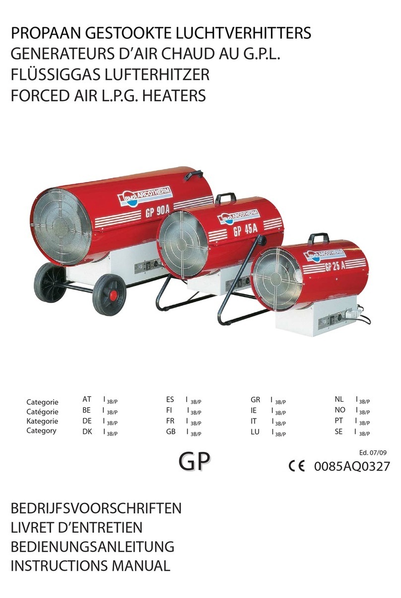 Arcotherm GP 25A instruction manual