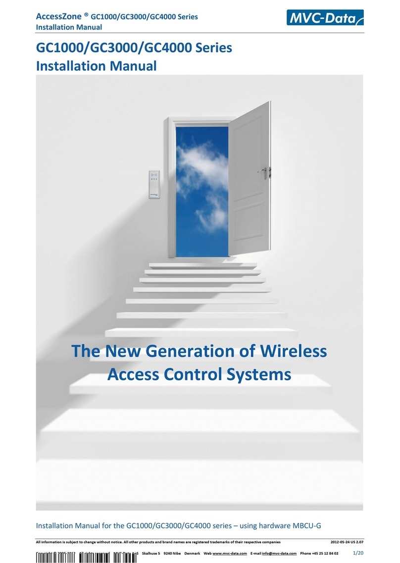 MVC-Data AccessZone GC1000 Series installation manual