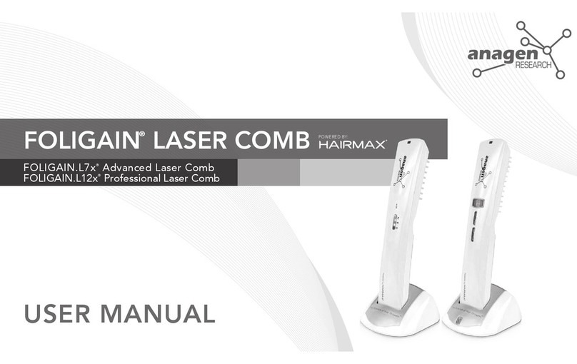 ANAGEN FOLIGAIN.L7xAdvanced Laser Comb user manual