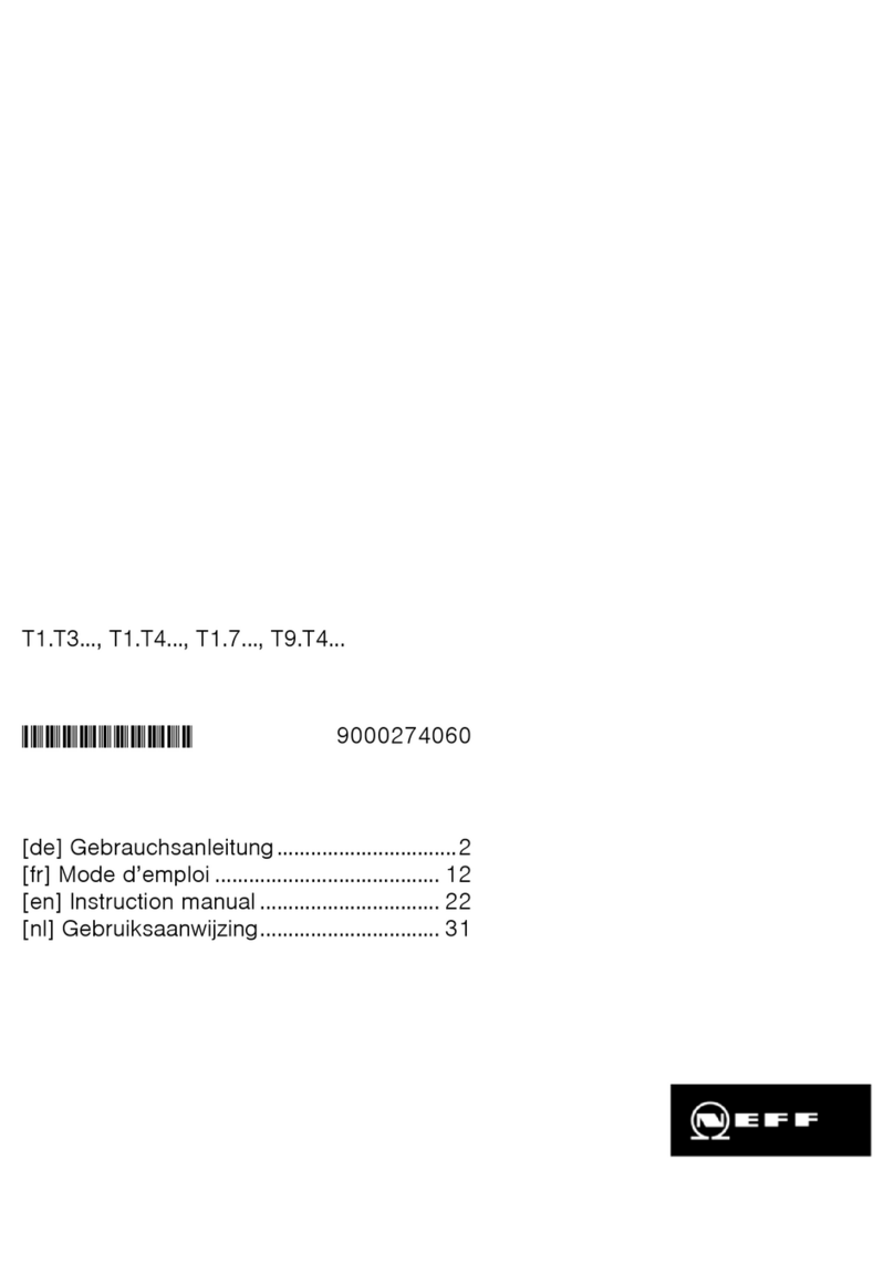 NEFF T1.T3 SERIES instruction manual