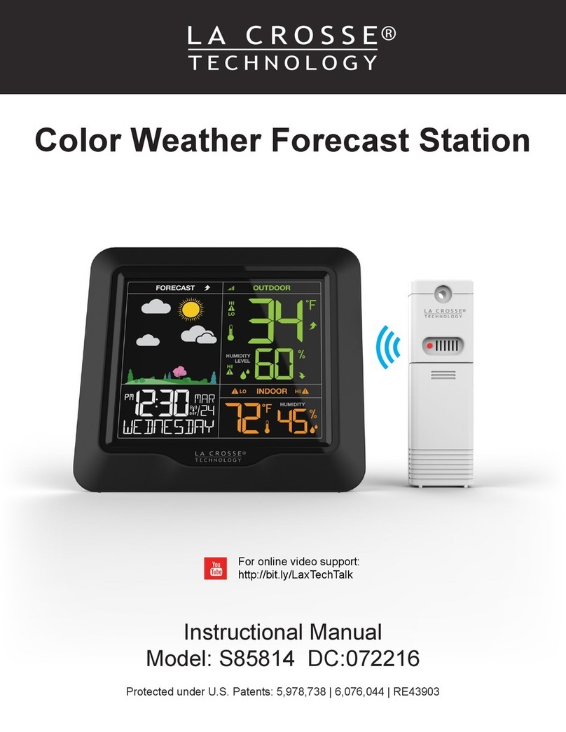 La Crosse Technology S85814 Instructional manual
