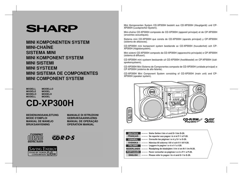Sharp CD-XP300H User manual Sharp CD-XP300H User manual