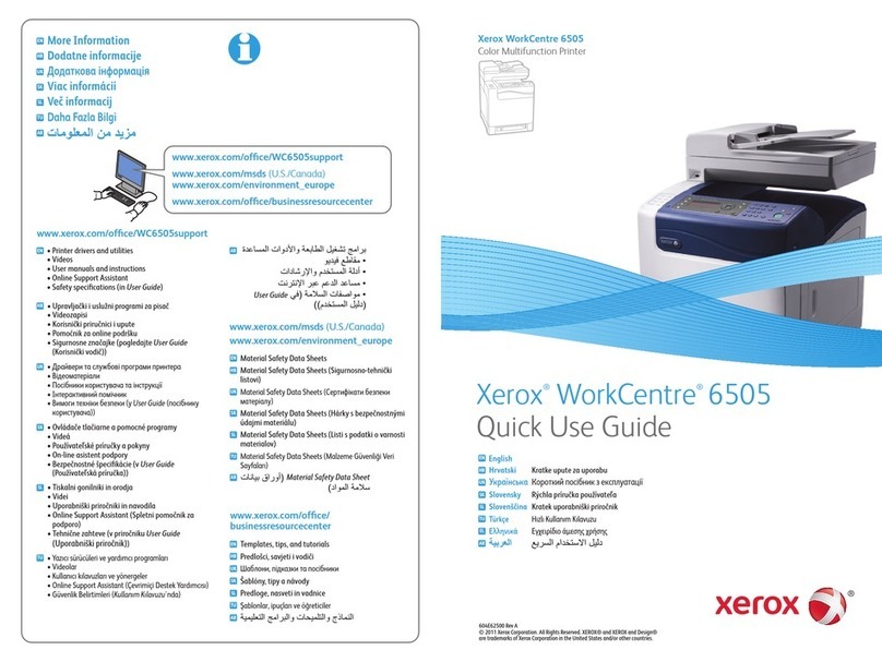 Xerox WorkCentre 6505 Operating manual