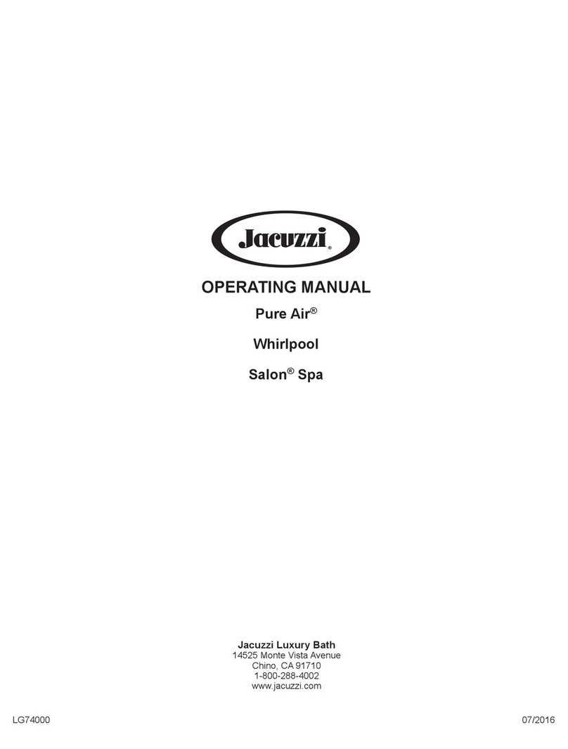 Jacuzzi Pure Air operating manual